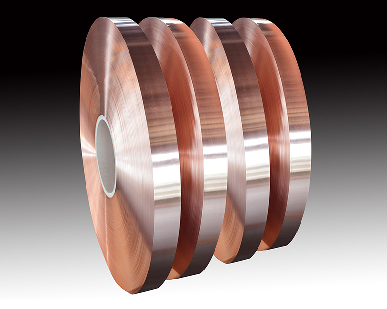 Copper strip for radio frequency cable
